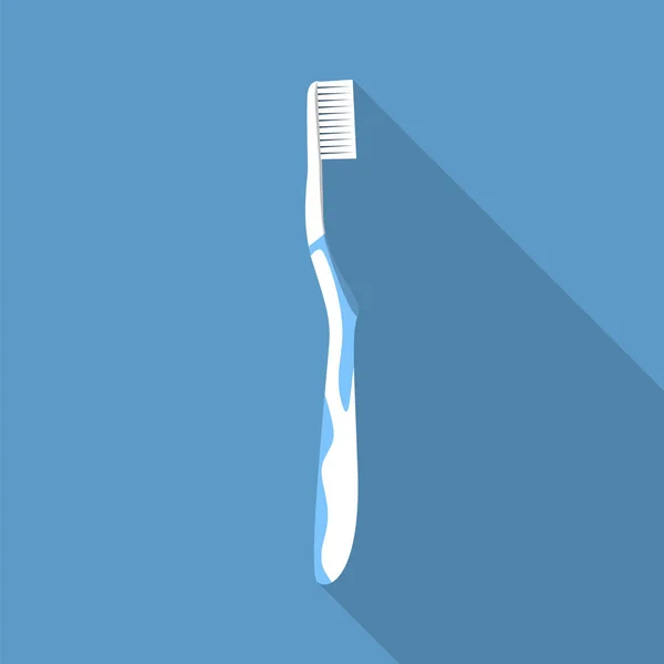 Icono de cepillo de dientes de silicona, estilo plano — Vector de stock