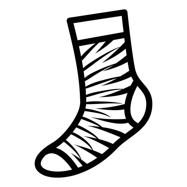 男の子靴下アイコン、シンプルなスタイル — ストックベクタ