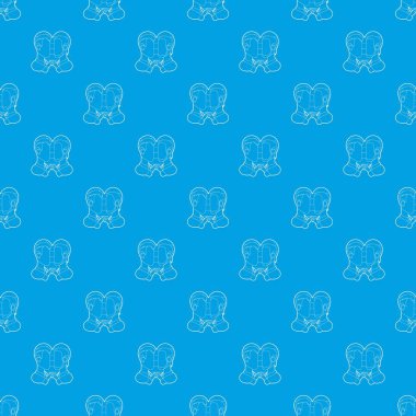 Eşcinsel çift desen vektör kesintisiz mavi