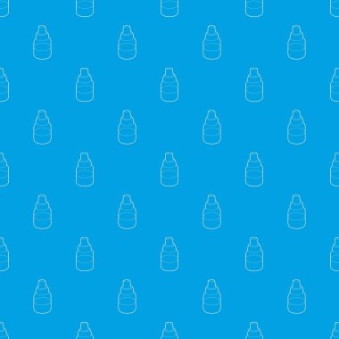 Vaping desen vektör kesintisiz mavi pipet ile şişe