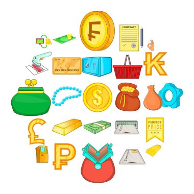 Icons set, karikatür tarzı gelsene