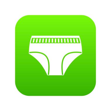 Kadın pamuk külot simgesi dijital yeşil