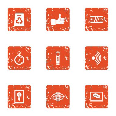 Mükemmel bilim simgeler kümesi, grunge tarzı