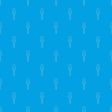 Pipet desen vektör kesintisiz mavi