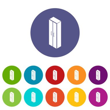 Dolap simgeler vektör renk ayarla