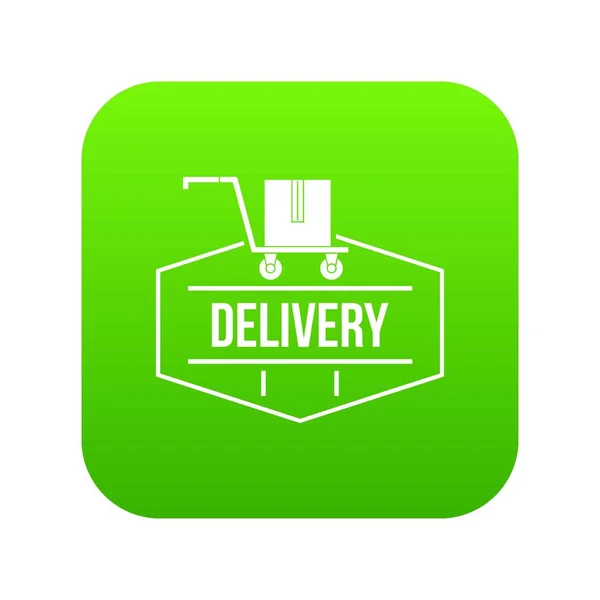 Vektor hijau ikon pengiriman - Stok Vektor