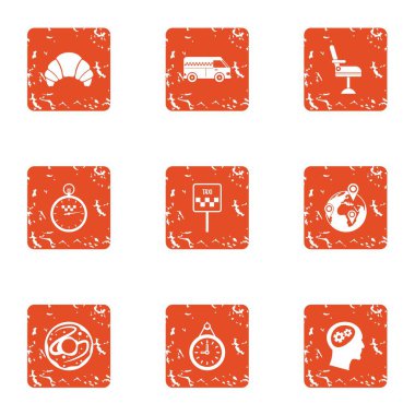 Karbonhidrat gün simgeler kümesi, grunge tarzı