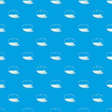 Köpük desen vektör kesintisiz mavi dalga deniz