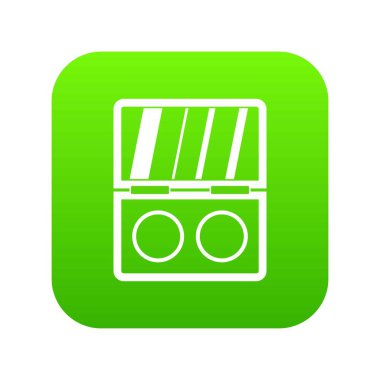 Gölge kiti simgesi dijital yeşil