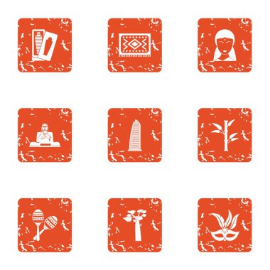 Buda stili simgeler kümesi, grunge tarzı