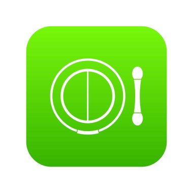 Aplikatör simgesi dijital yeşil gölge kiti