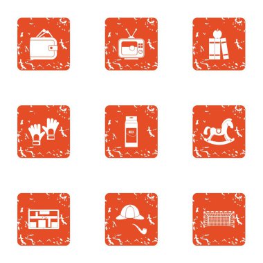 Rehber kitap simgeler kümesi, grunge tarzı