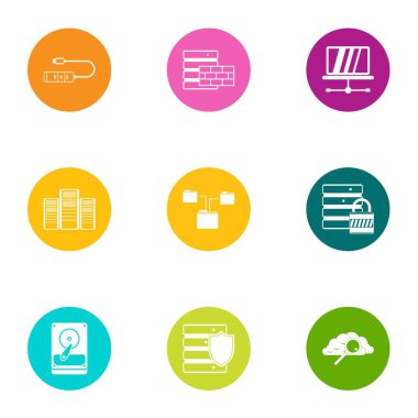 Bilgi simgeleri ayarlandı, düz stil