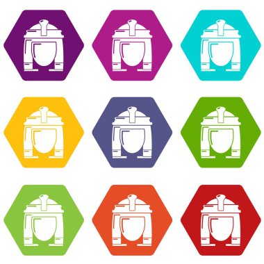 9 vektör Kleopatra Icons set