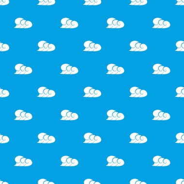 Köpük desen vektör kesintisiz mavi dalga yüksek okyanus