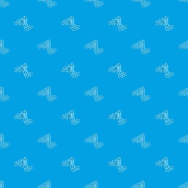 El genişletici spor salonu ekipman desen vektör kesintisiz mavi