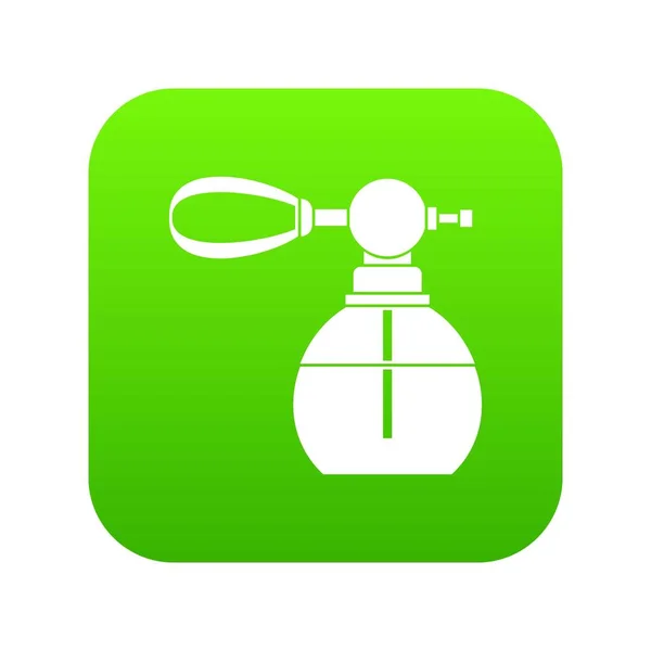 Parfémy láhev s výparníkem ikonu digitální zelená — Stockový vektor