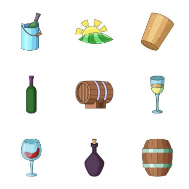 Bağcılık Icons set, karikatür tarzı