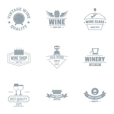 Asma kalite logo koymak, basit tarzı