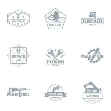 Onarım iş logo koymak, basit tarzı