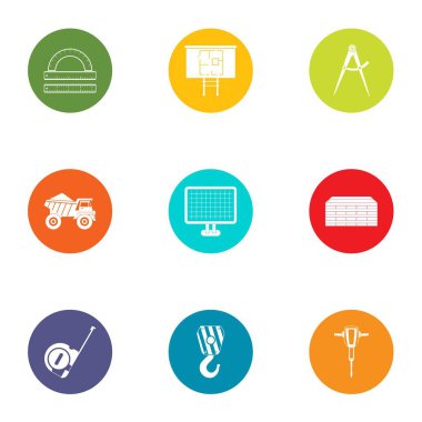 Konu simgeler ayarla, stil düz