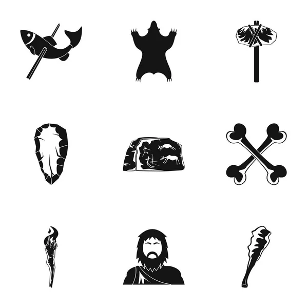 Conjunto de iconos progenitores comunes, estilo simple — Vector de stock
