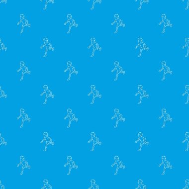 Çalışan adam desen vektör kesintisiz mavi
