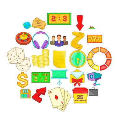 Şekil Icons set, karikatür tarzı