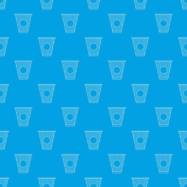 Fincan kahve desen vektör kesintisiz mavi