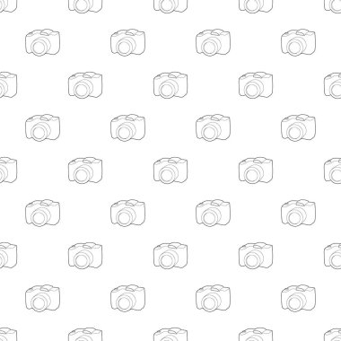 SLR kamera simgesi, anahat stili