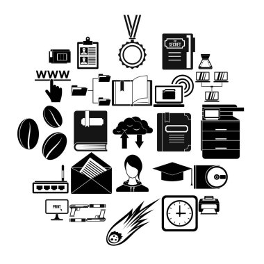 Scribe Icons set, basit tarzı