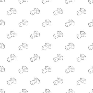 Fotoğraf makinesi mercek simgesi, anahat stili ile