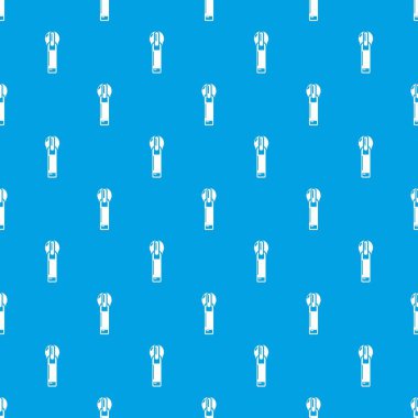 İle delik desen vektör kesintisiz mavi zip