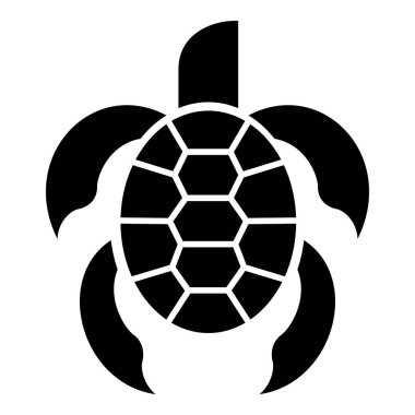 Çocuk kaplumbağa simgesi, basit tarzı