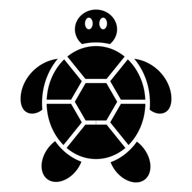 Çocuk kaplumbağa simgesi, basit tarzı