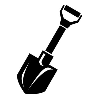 Kum kürek simgesi, basit tarzı