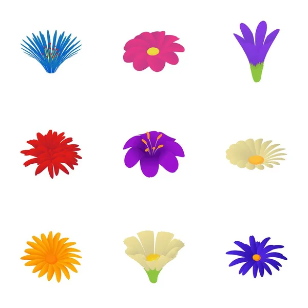 Conjunto de iconos de naranjería, estilo de dibujos animados — Vector de stock