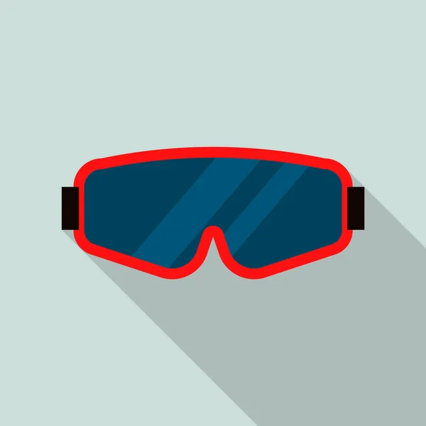 Svářeč brýle pro ochranu ikonu, plochý — Stockový vektor