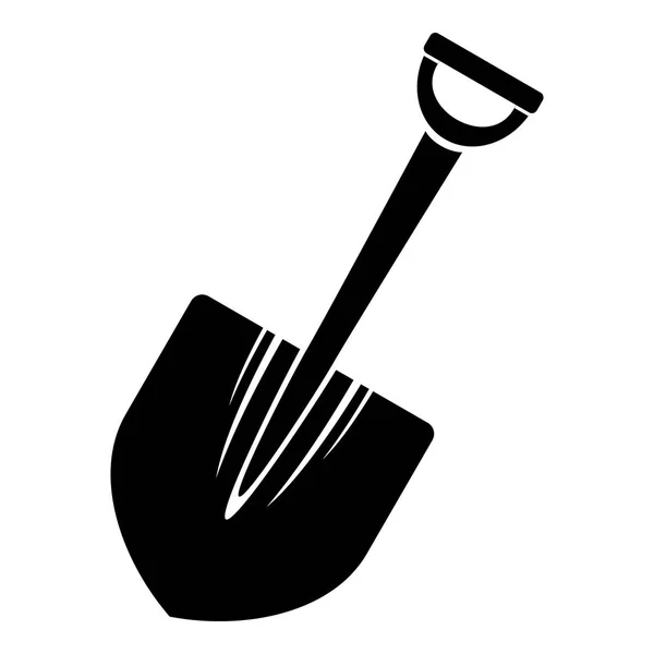 Большая икона лопаты, простой стиль — стоковый вектор