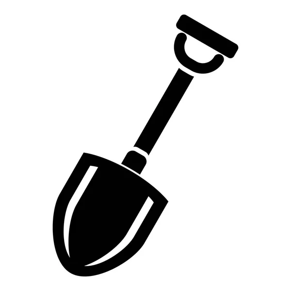 Garden shovel icon, simple style — Stock Vector