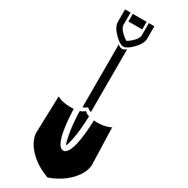 Old shovel icon, simple style — Stock Vector