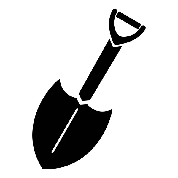 Фермерський лопата значок, простий стиль — стоковий вектор