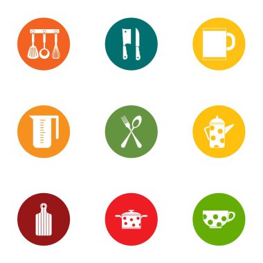 Jefe simgeler ayarla, stil düz