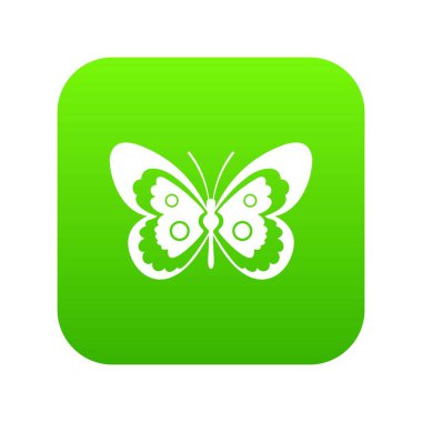 Kelebek simgesi dijital yeşil