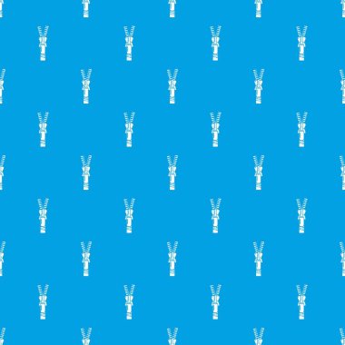 Yarı açılan ZIP desen vektör kesintisiz mavi