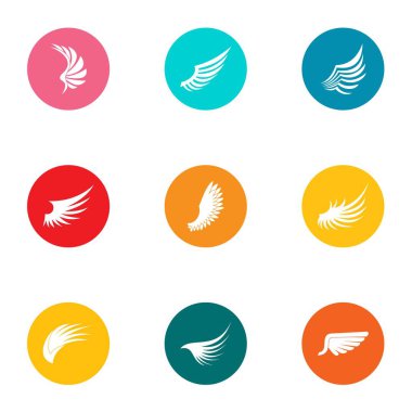 Simgeler salıncaklar, düz stil