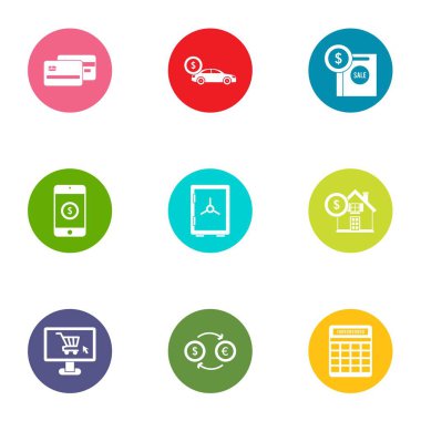 Koruma simgeler kümesi, düz stil