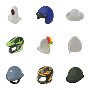 Kafa koruma simgeler kümesi, izometrik stili