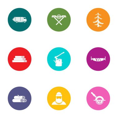 Orman alanı simgesini ayarla, stil düz