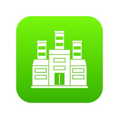 Rafineri simgesi dijital yeşil